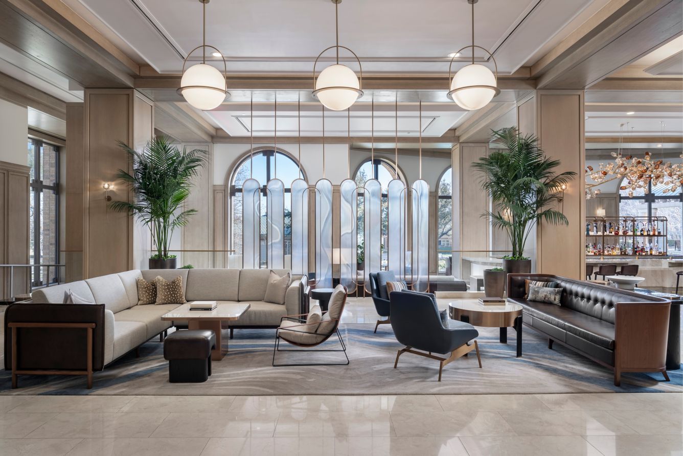 Lobby seating at The Ritz-Carlton Dallas, Las Colinas